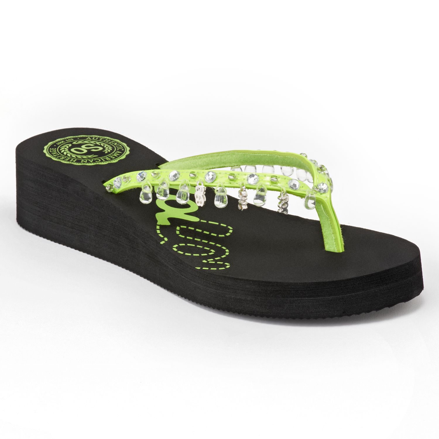 kohls wedge flip flops