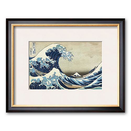 Art.com The Great Wave at Kanagawa Framed Art Print by Katsushika Hokusai