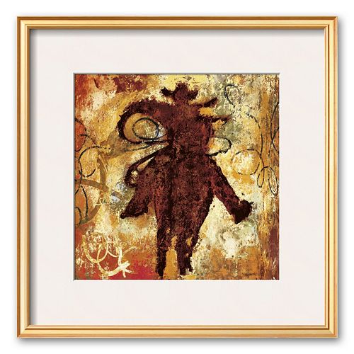 Art.com Roping Framed Art Print by Guy Williams