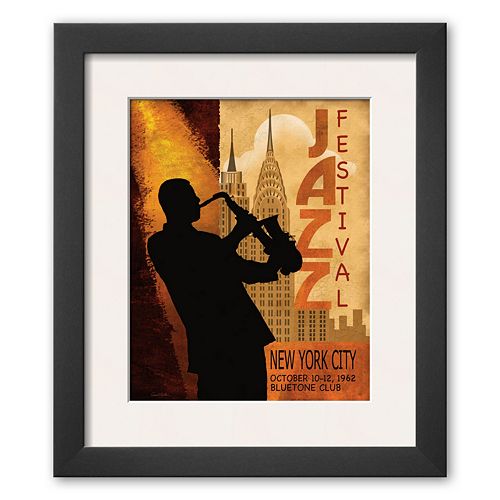 Art.com Jazz in New York, 1962 Framed Art Print By Water Gritsik