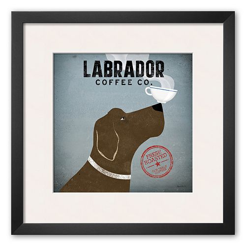 Art.com Labrador Coffee Co. Framed Art Print by Ryan Fowler