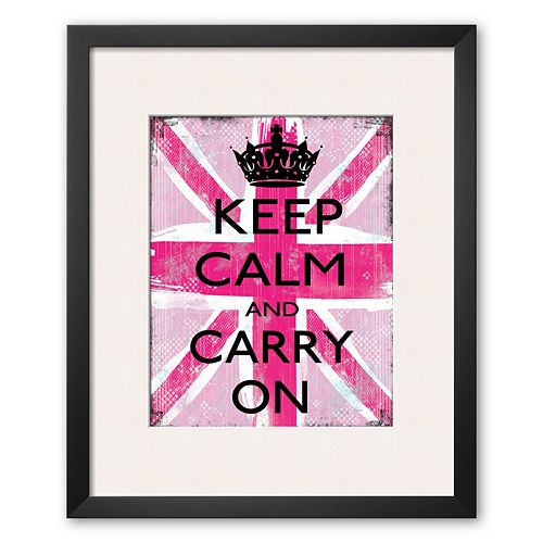 Art.com Keep Calm And Carry On Framed Art Print