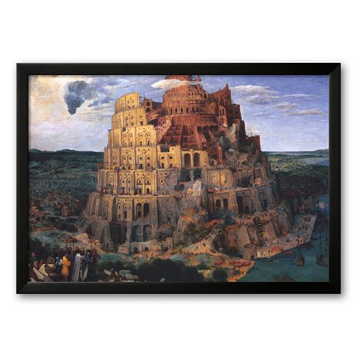 Art.com The Tower of Babel, c.1563 Framed Art Print by Pieter Bruegel the Elder