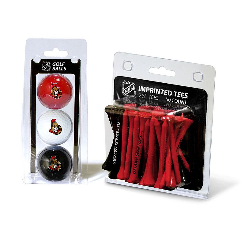 UPC 637556149992 product image for Team Golf Ottawa Senators Ball & Tee Set, Multicolor | upcitemdb.com