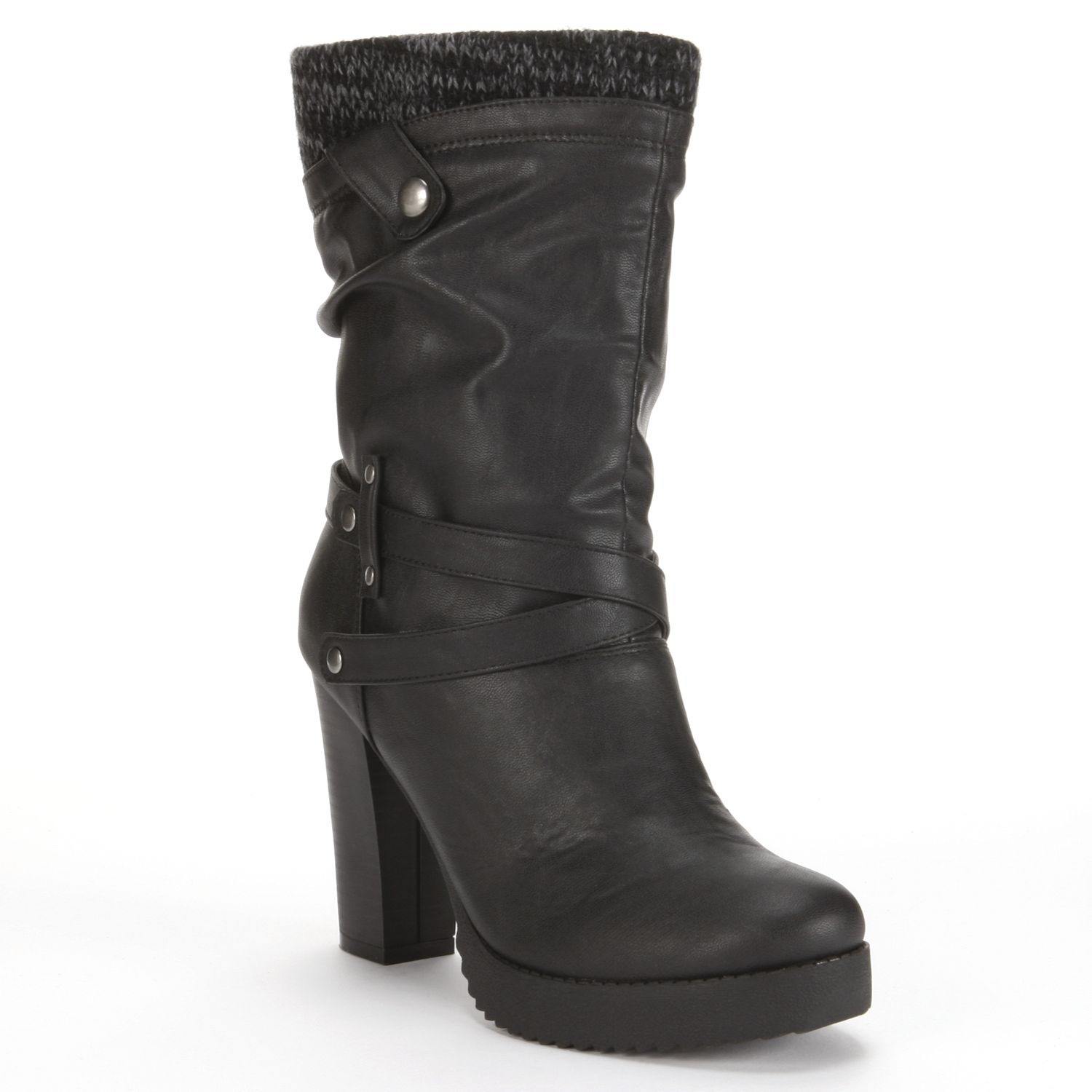 kohls womens mid calf boots