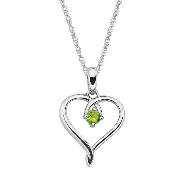 Peridot hot sale necklace kohls