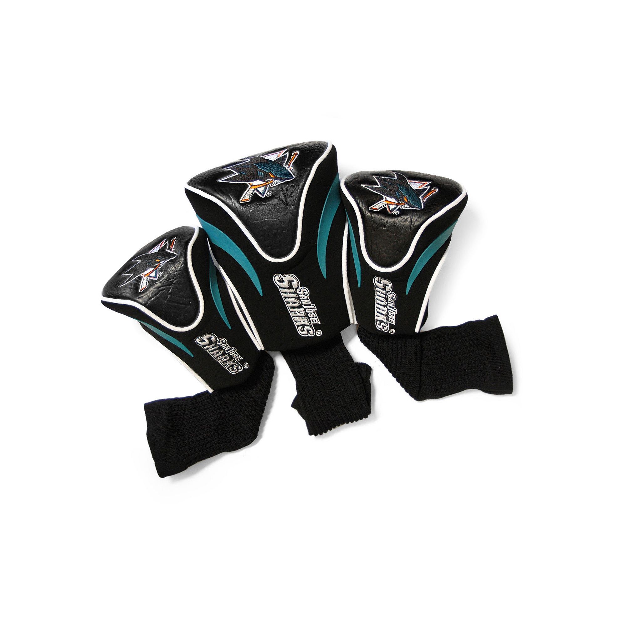 Team Golf San Jose Sharks 3-pc. Contour Head Cover Set, Sks Team