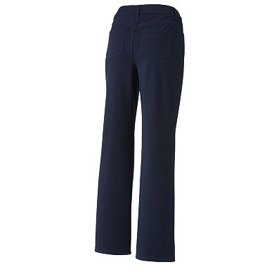 Croft & Barrow® Straight-Leg Ponte Pants - Women's