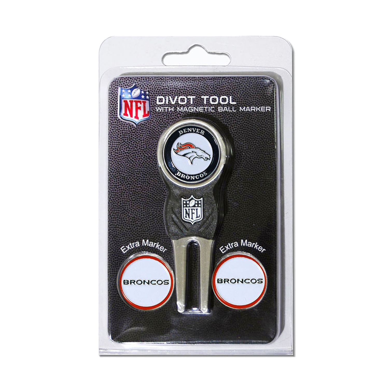 Denver Broncos 3-Pack Poker Chip Golf Ball Markers