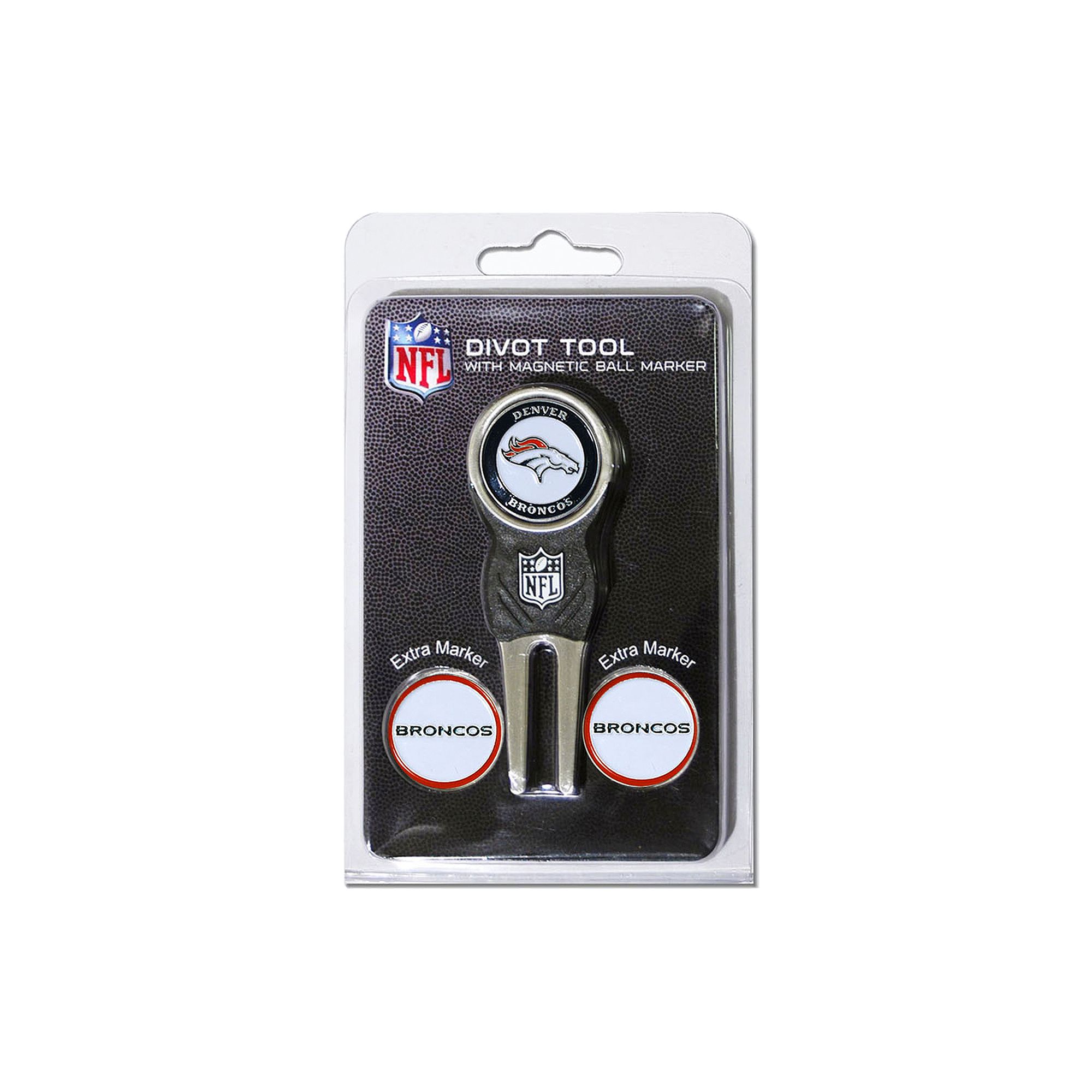 Team Golf Denver Broncos 4-pc. Divot Tool & Ball Marker Set