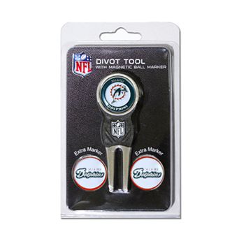 Team Golf Miami Dolphins 4 pc Divot Tool & Ball Marker Set