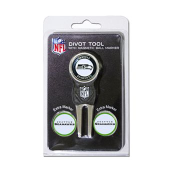 Team Golf Seattle Seahawks 4 pc Divot Tool & Ball Marker Set