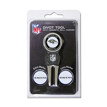 Team Golf Baltimore Ravens 4 pc Divot Tool & Ball Marker Set
