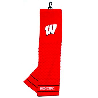 Team Golf Wisconsin Badgers Embroidered Towel