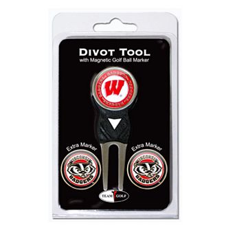 Team Golf Wisconsin Badgers 4 pc Divot Tool & Ball Marker Set