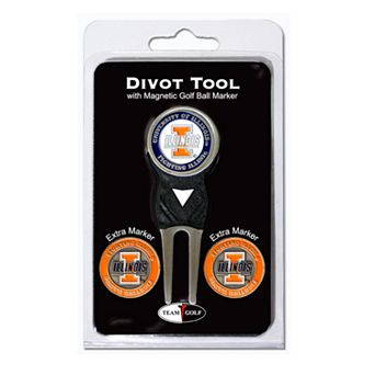 Team Golf Illinois Fighting Illini 4 pc Divot Tool & Ball Marker Set