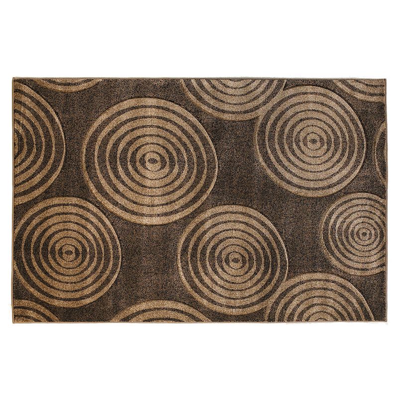 Linon Milan Felix Area Rug, Brown, 8X10 Ft