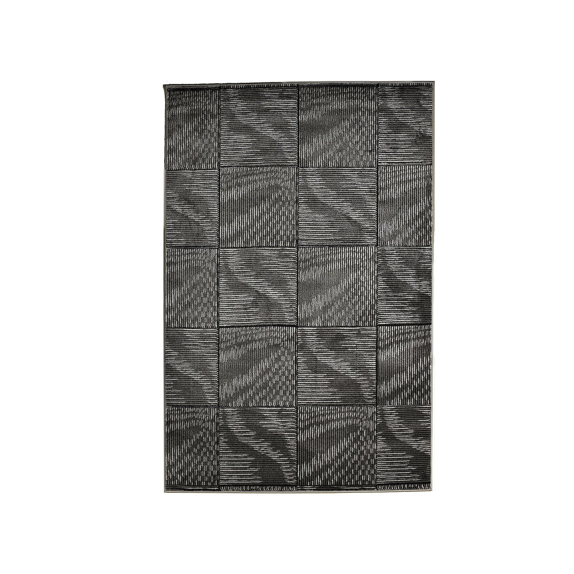 Linon Milan Marcel Area Rug, Black