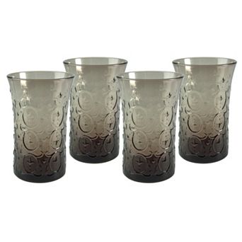 Artland Echo Smoke 4 pc Highball Glass Set