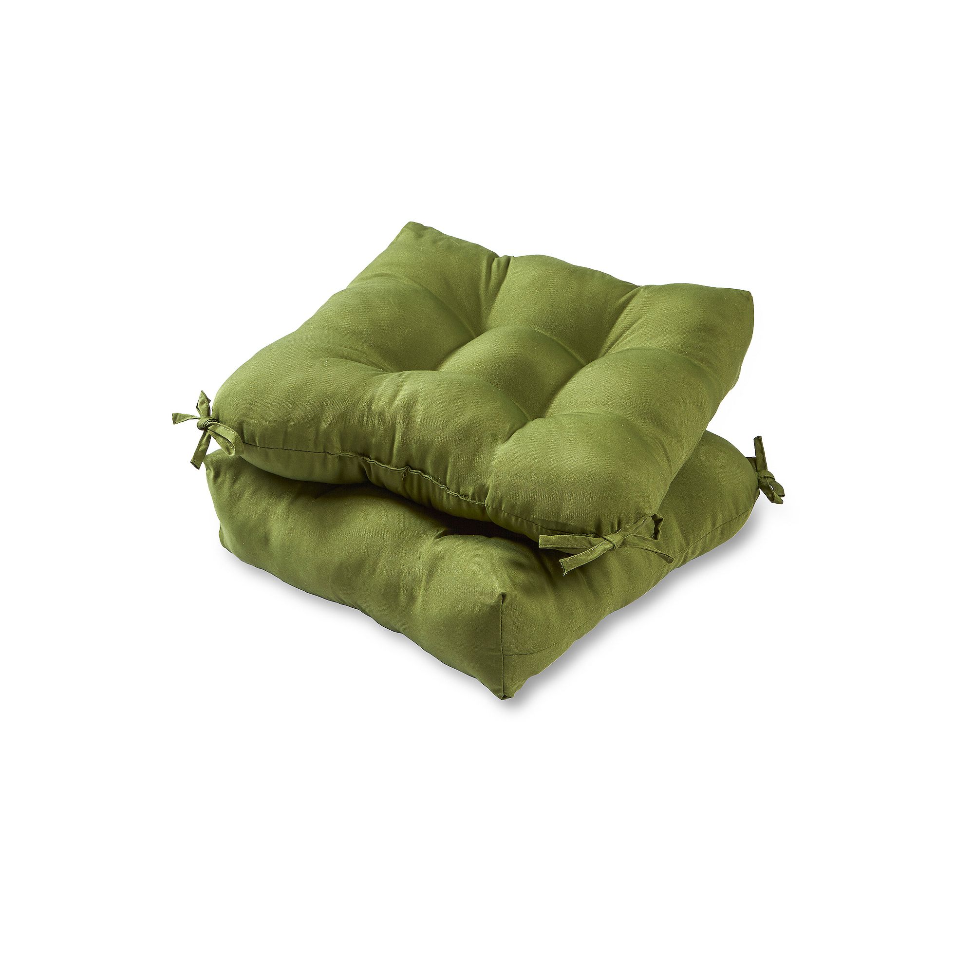Greendale Home Fashions 2-pk. Square Outdoor Chair Pads, Hunter Green