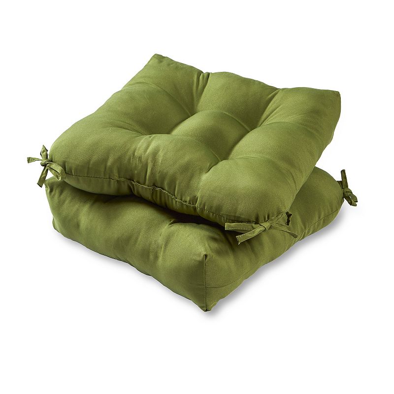 Greendale Home Fashions 2-pk. Square Outdoor Chair Pads, Hunter Green