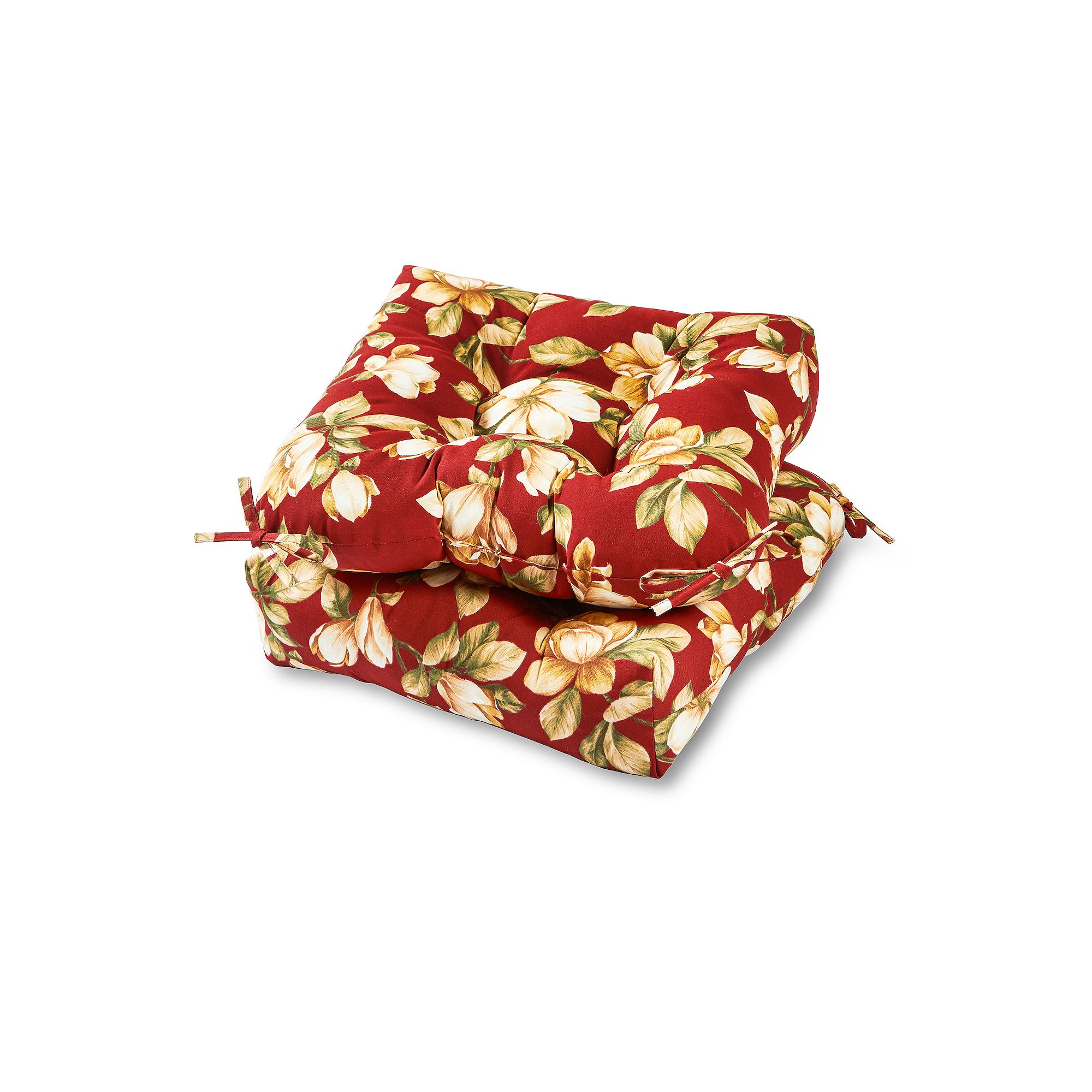 Greendale Home Fashions 2-pk. Square Outdoor Chair Pads, Roma Floral