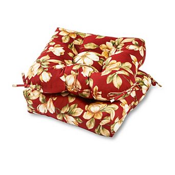 Greendale Home Fashions 2 pk Square Outdoor Chair Pads