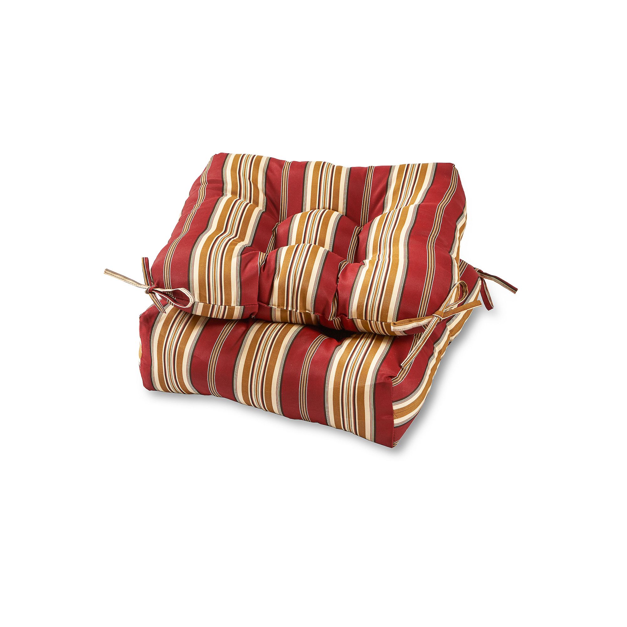 Greendale Home Fashions 2-pk. Square Outdoor Chair Pads, Roma Stripe