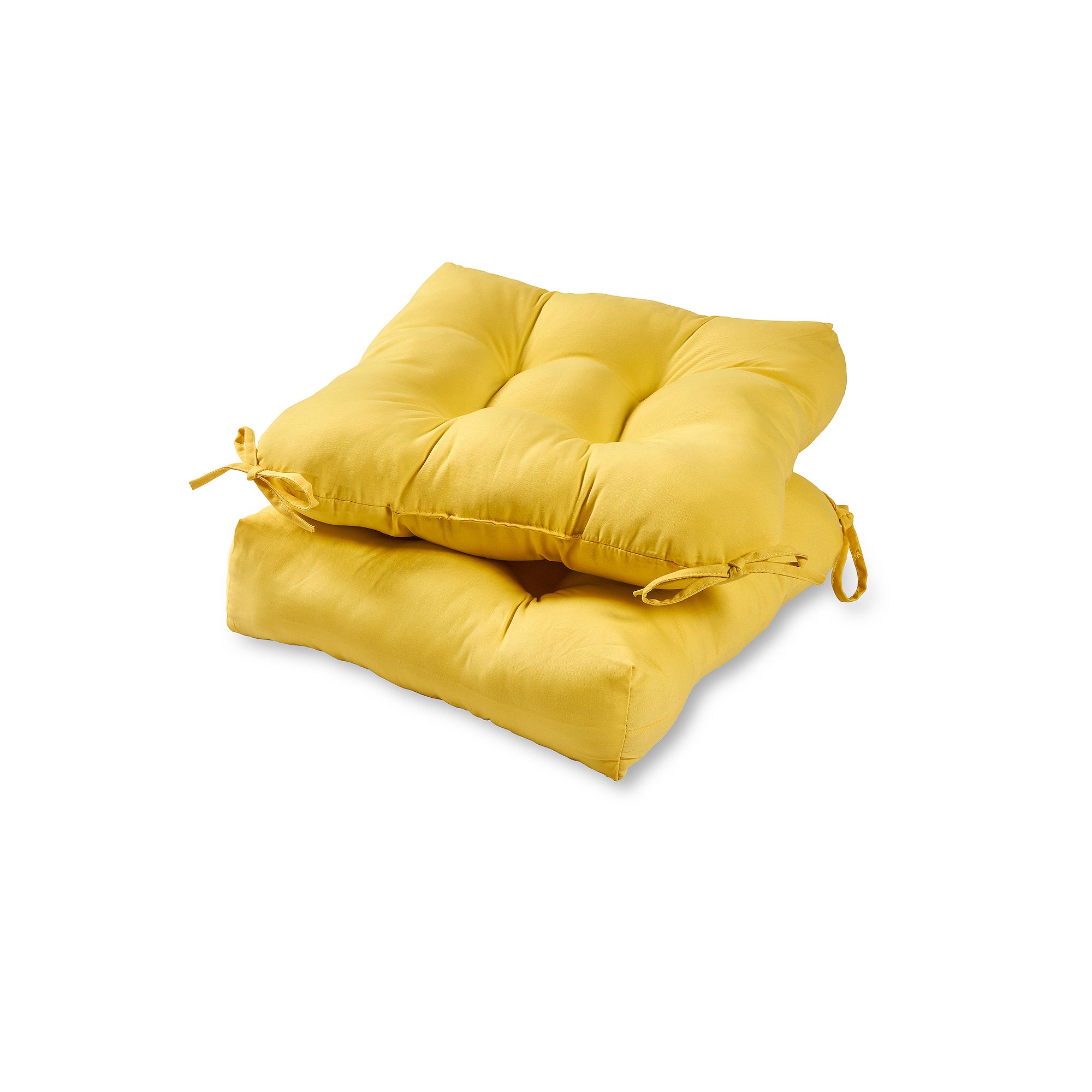 Greendale Home Fashions 2-pk. Square Outdoor Chair Pads, Sunglow