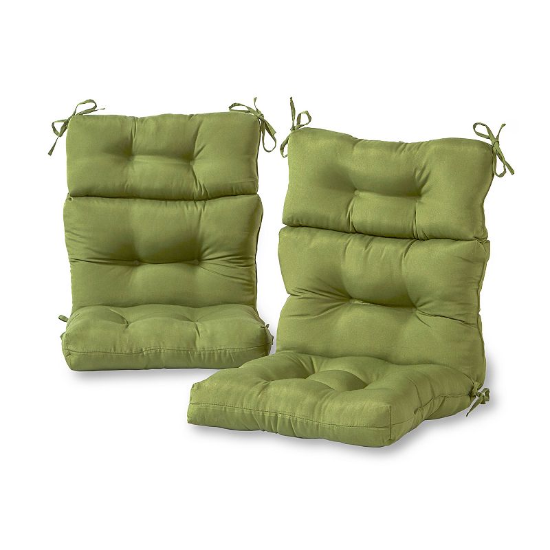 Greendale Home Fashions 2-pk. Outdoor Chair Pads, Hunter Green