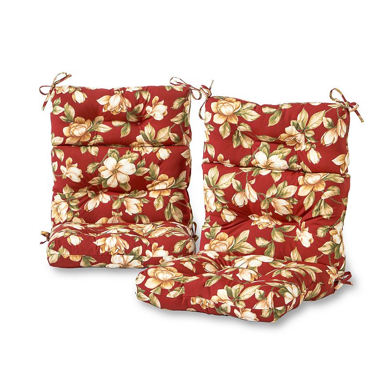 Greendale Home Fashions 2-pk. Outdoor Chair Pads, Roma Floral