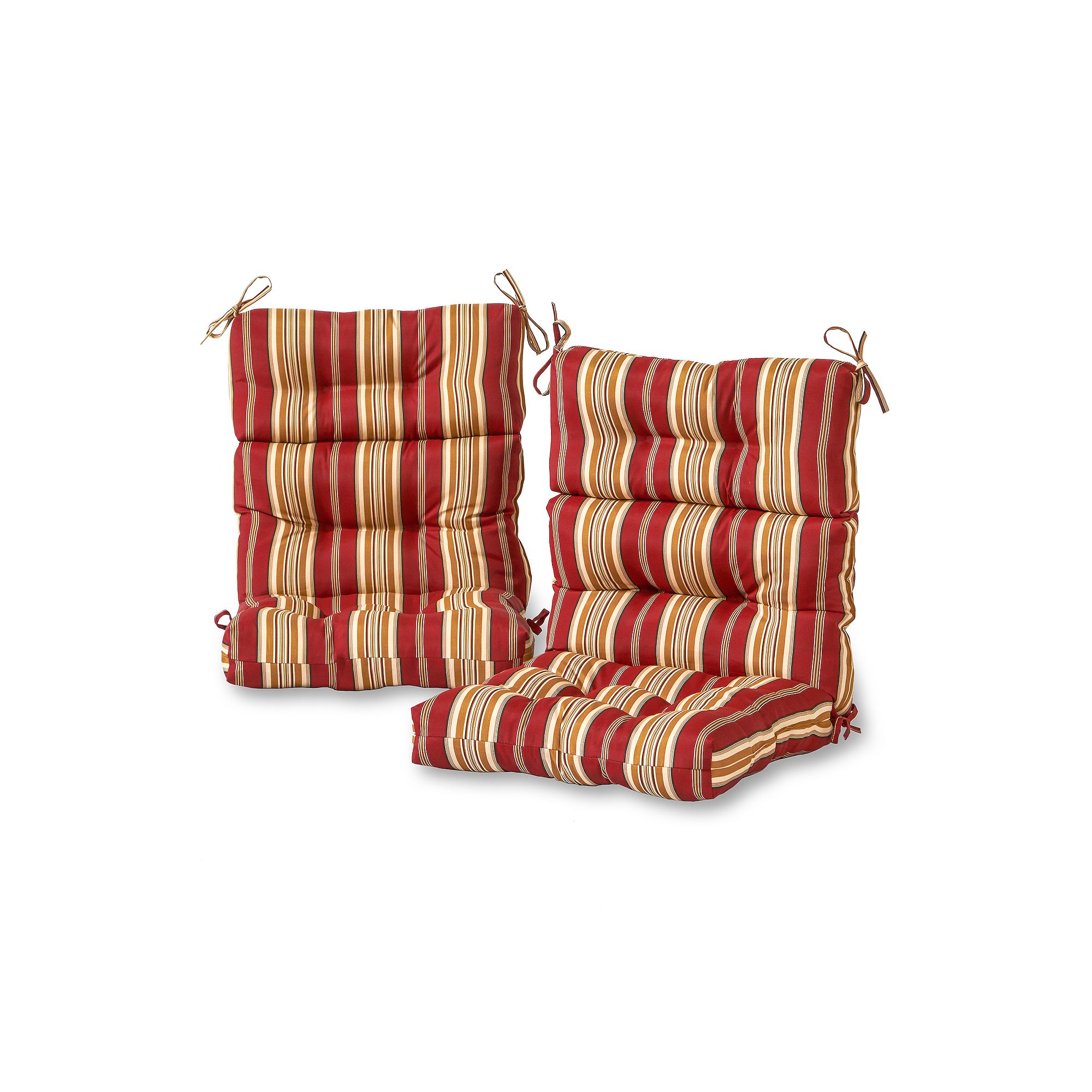Greendale Home Fashions 2-pk. Outdoor Chair Pads, Roma Stripe