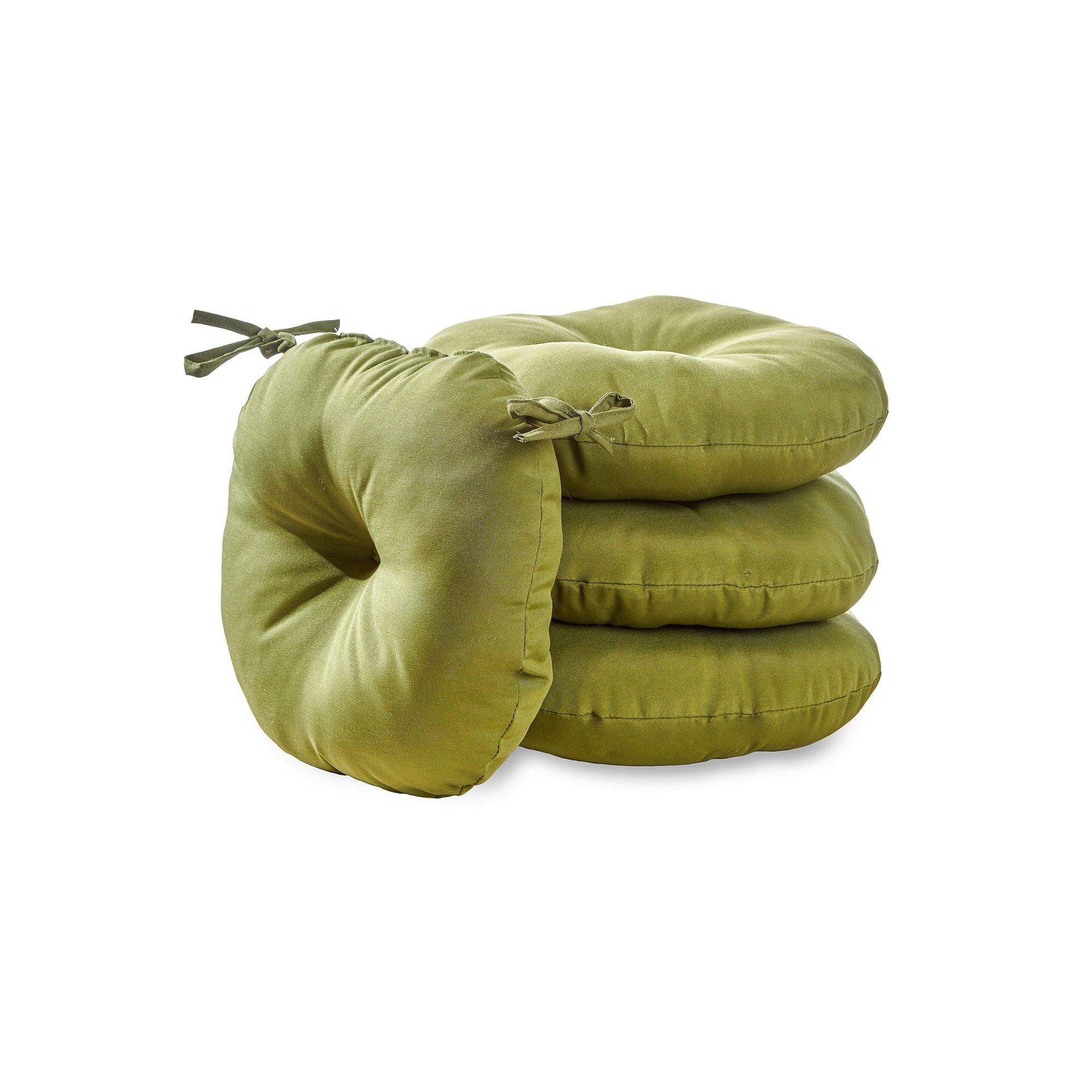Greendale Home Fashions 4-pk. Round Chair Pads, Hunter Green