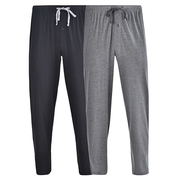 Big & Tall Hanes® 2-pack Solid Knit Pajama Pants