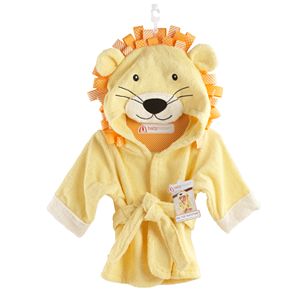 Baby Aspen Big Top Bath Time Lion Hooded Robe - Baby