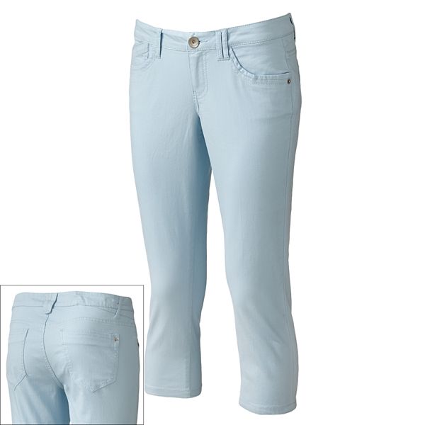 Rewind Skinny Twill Capris Juniors'