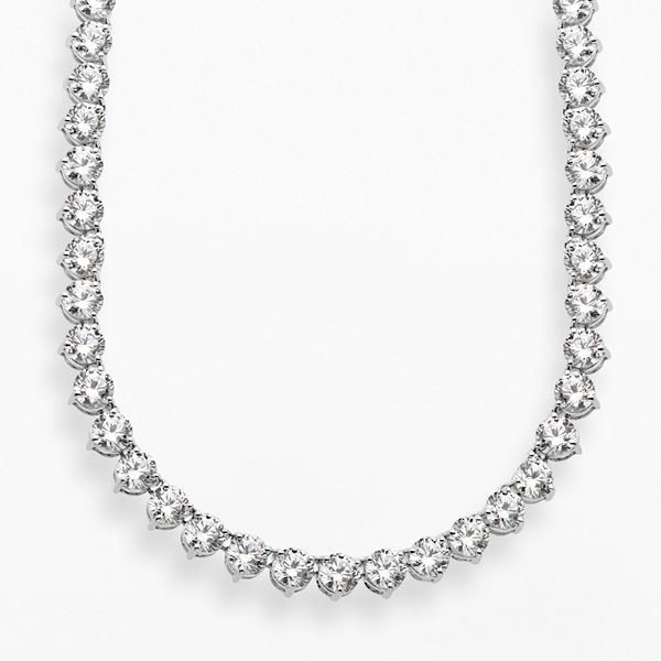 Emotions Sterling Silver Cubic Zirconia Necklace