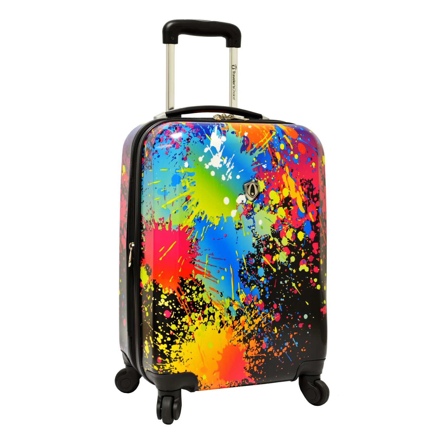 paint splatter luggage