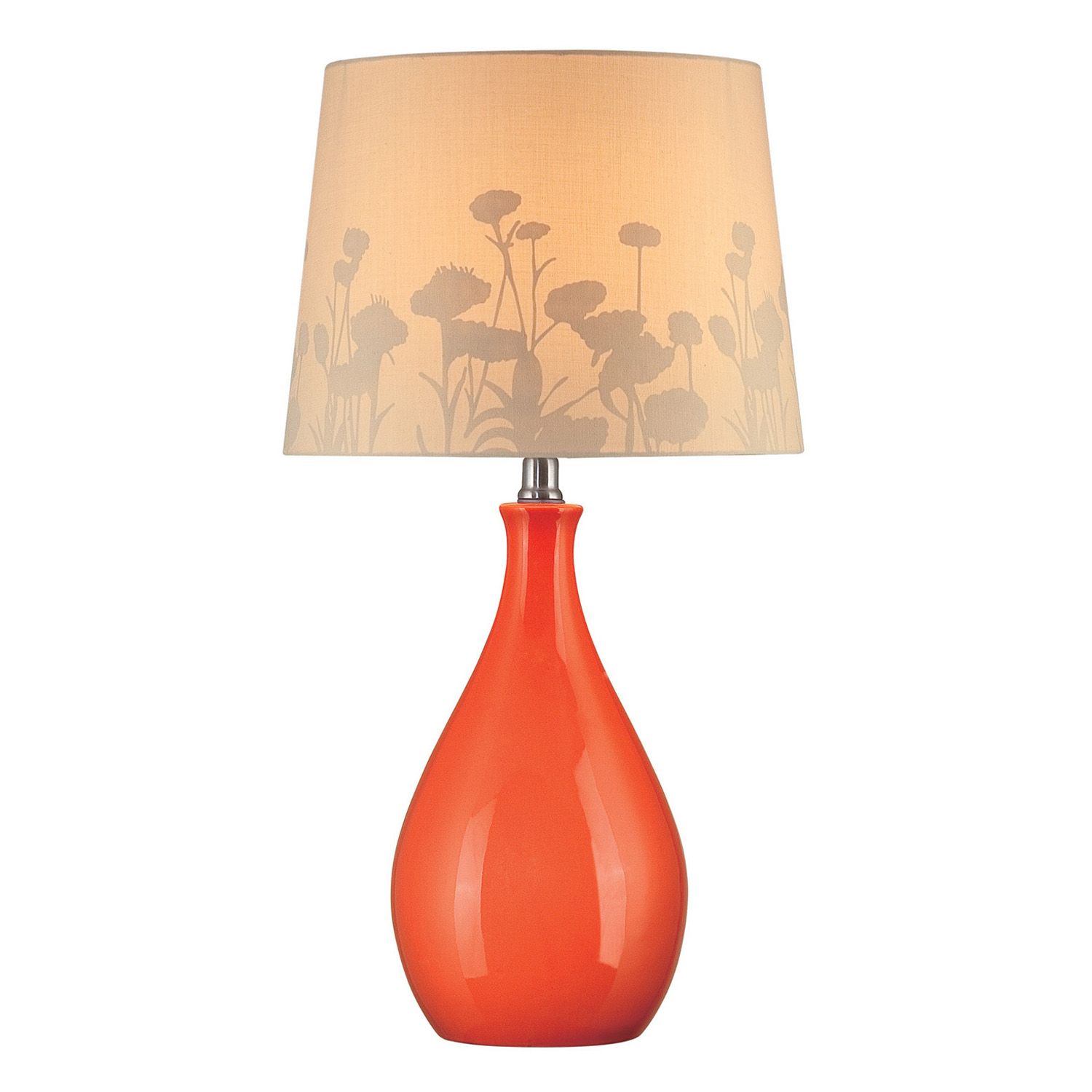 orange lamp shades table lamps