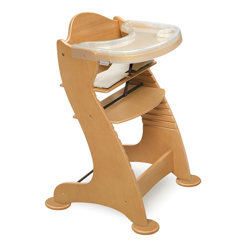Badger Basket Adjustable Wood High Chair, White