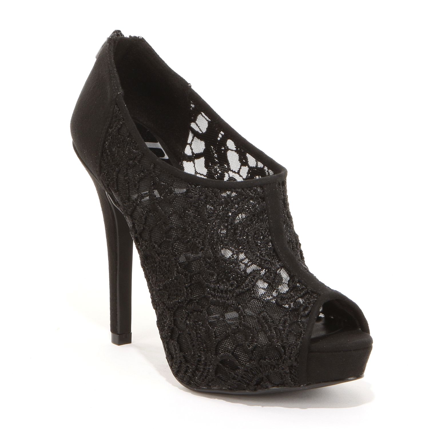 kohls peep toe booties