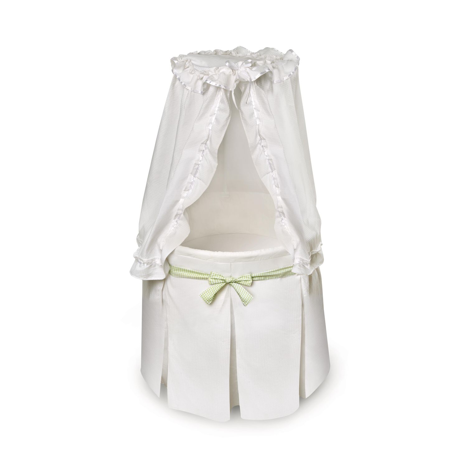 white baby bassinet