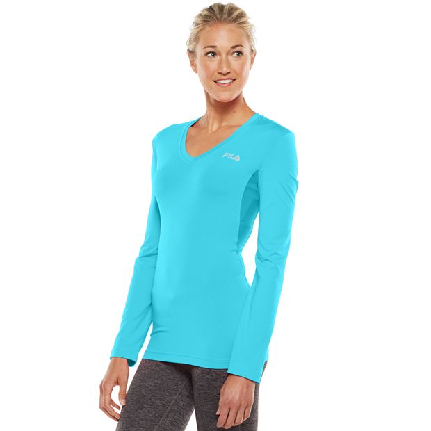 Fila Women Thumb Athletic Top Long-Sleeve Crew Neck Tennis