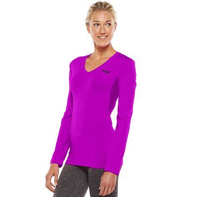 Women s FILA SPORT Basic Workout Long Sleeve Tee