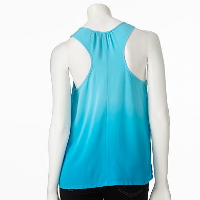 LC Lauren Conrad Crochet-Trim Racerback Tank