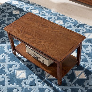 Leick Furniture Rustic Slate Finish Coffee Table