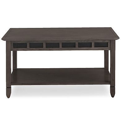 Leick Furniture Rustic Slate Finish Coffee Table