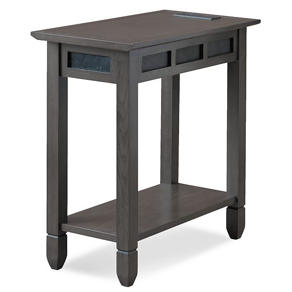 Leick Furniture Rustic Slate Finish End Table