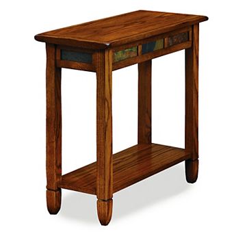 Leick Furniture Rustic Slate Finish End Table