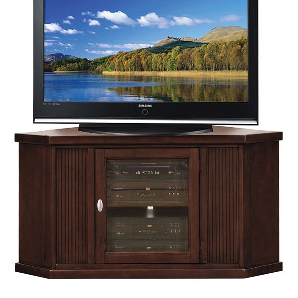 Leick Furniture Espresso Corner TV Stand